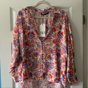 COPY - ZARA Printed Blouse